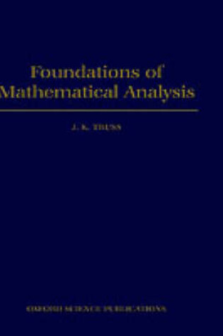 Cover of Foundations of Mathematical Analysis