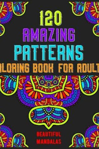 Cover of 120 Amazing Patterns Coloring Book For Adults