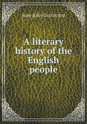 Book cover for A literary history of the English people