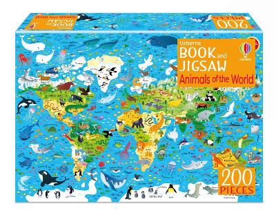 Book cover for Usborne Book and Jigsaw Animals of the World