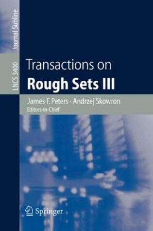 Cover of Transactions on Rough Sets III