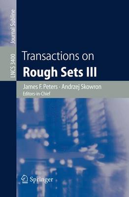 Book cover for Transactions on Rough Sets III