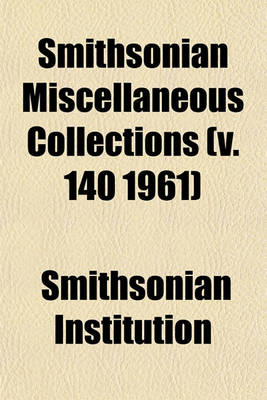 Book cover for Smithsonian Miscellaneous Collections Volume 16