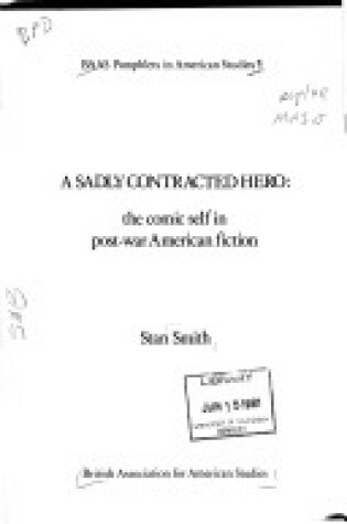 Cover of Comic Self in Post-war American Fiction