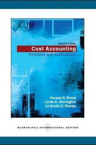 Cover of COST ACCOUNTING:PRINCIPLES N A