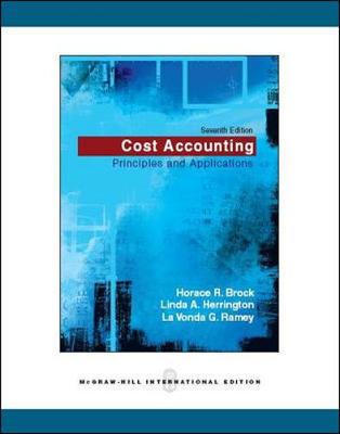 Book cover for COST ACCOUNTING:PRINCIPLES N A