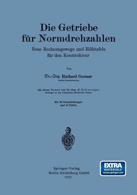 Book cover for Die Getriebe Fur Normdrehzahlen