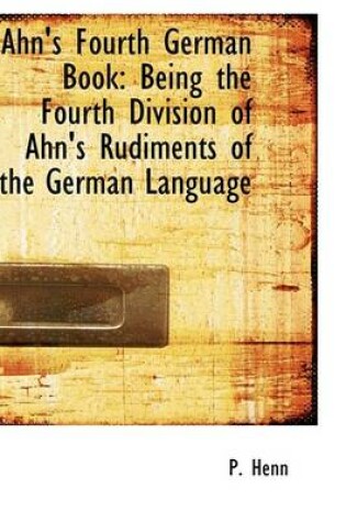 Cover of Ahn's Fourth German Book