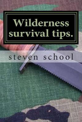 Book cover for Wilderness survival tips.