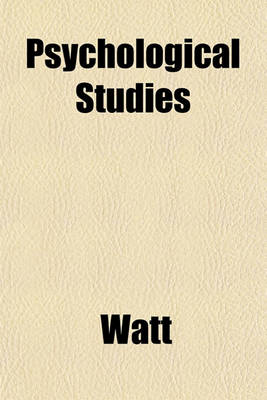 Book cover for Psychological Studies