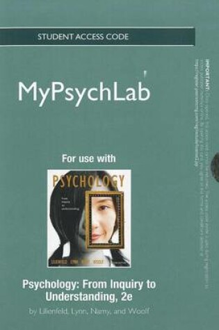 Cover of NEW MyLab Psychology  -- Standalone Access Card -- for Psychology