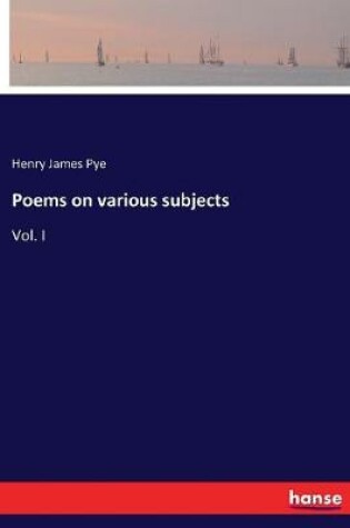 Cover of Poems on various subjects