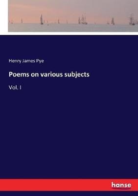 Book cover for Poems on various subjects