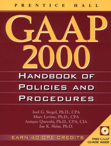 Book cover for GAAP Handbook of Policies and Procedures, 2000