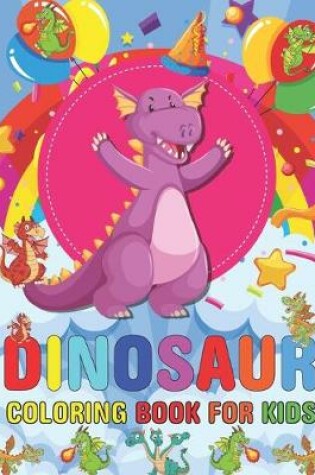 Cover of Dinosaur Coloring Book For Kids