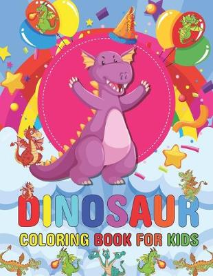 Book cover for Dinosaur Coloring Book For Kids