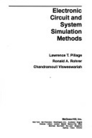 Cover of Electronic Circuit and System Simulation Methods