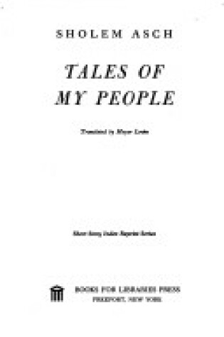 Cover of Tales of My People