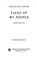 Book cover for Tales of My People