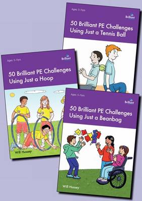 Book cover for 50 Brilliant PE Challenges with just a ... series pack