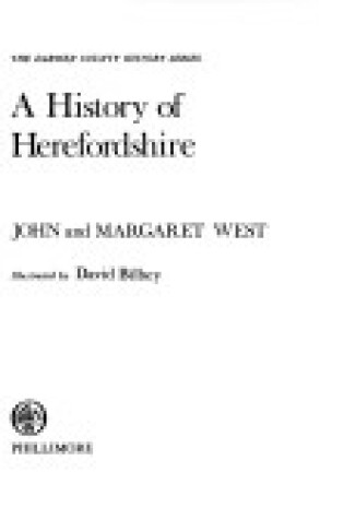 Cover of A History of Herefordshire