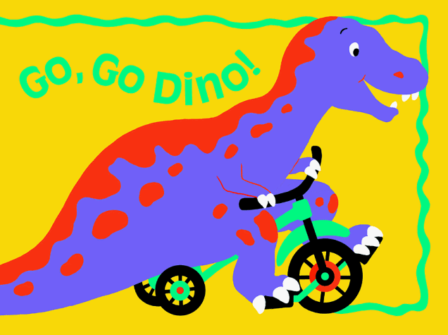 Cover of Go, Go Dino!
