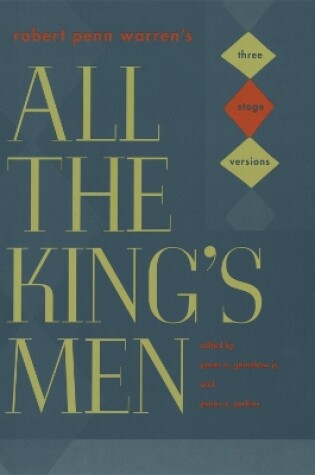 Cover of Robert Penn Warren's ""All the King's Men