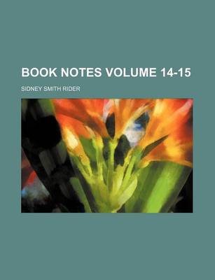 Book cover for Book Notes Volume 14-15