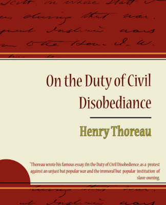 Book cover for On the Duty of Civil Disobediance - Henry Thoreau