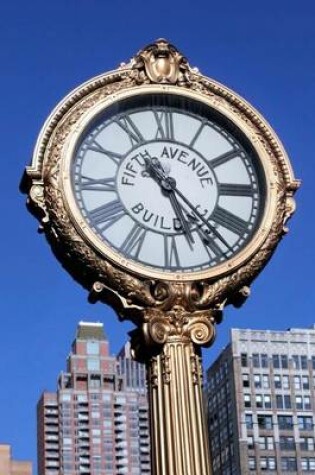 Cover of 1909 Cast Iron Street Clock on Fifth Avenue New York City Journal