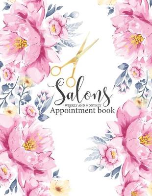 Book cover for Salons Appointment book weekly and monthly