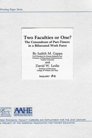 Cover of Two Faculties or One?