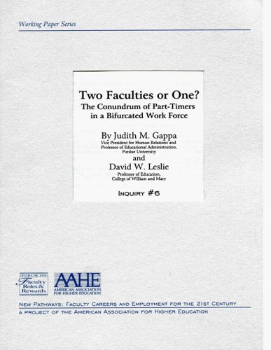 Cover of Two Faculties or One?