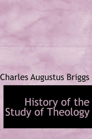 Cover of History of the Study of Theology