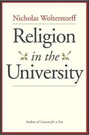 Cover of Religion in the University