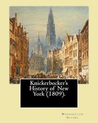 Book cover for Knickerbocker's History of New York (1809). By