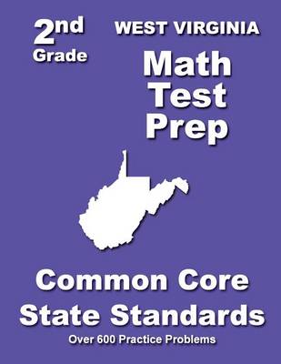 Book cover for West Virginia 2nd Grade Math Test Prep