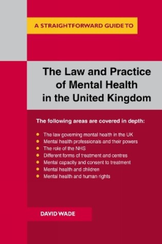 Cover of The Law And Practice Of Mental Health In The Uk