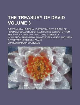 Book cover for The Treasury of David (Volume 3)