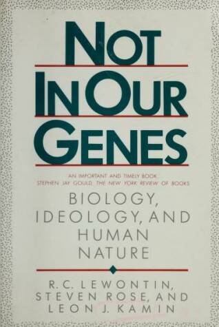 Book cover for Not in Our Genes