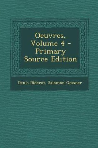 Cover of Oeuvres, Volume 4 - Primary Source Edition