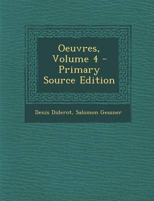 Book cover for Oeuvres, Volume 4 - Primary Source Edition