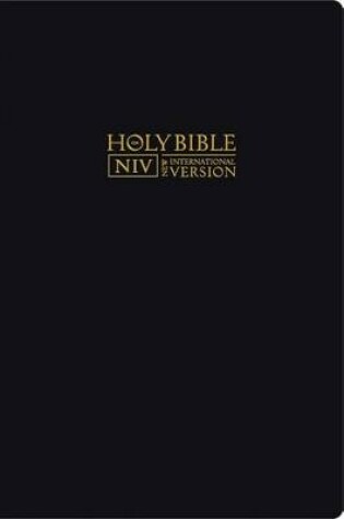 Cover of NIV Large Print Bible in Black Bonded Leather, slipcase