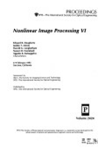 Cover of Nonlinear Image Processing Vi