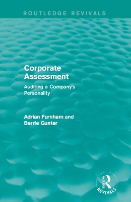 Book cover for Corporate Assessment (Routledge Revivals)