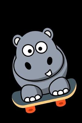 Book cover for Jungle Hippo Skateboarding Notebook