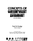 Book cover for Concepts of Contemporary Astronomy