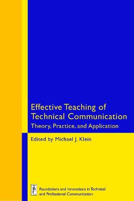 Book cover for Effective Teaching of Technical Communication