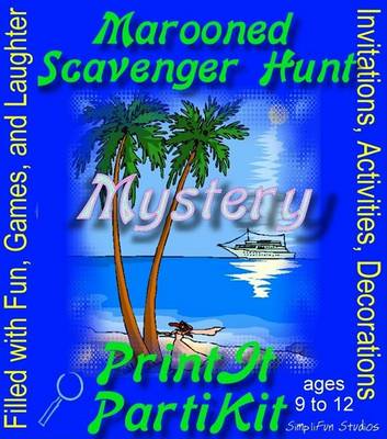 Book cover for Marooned Scavenger Hunt for 10 Girls Mystery Party Game and Kit