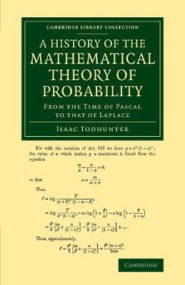 Cover of A History of the Mathematical Theory of Probability